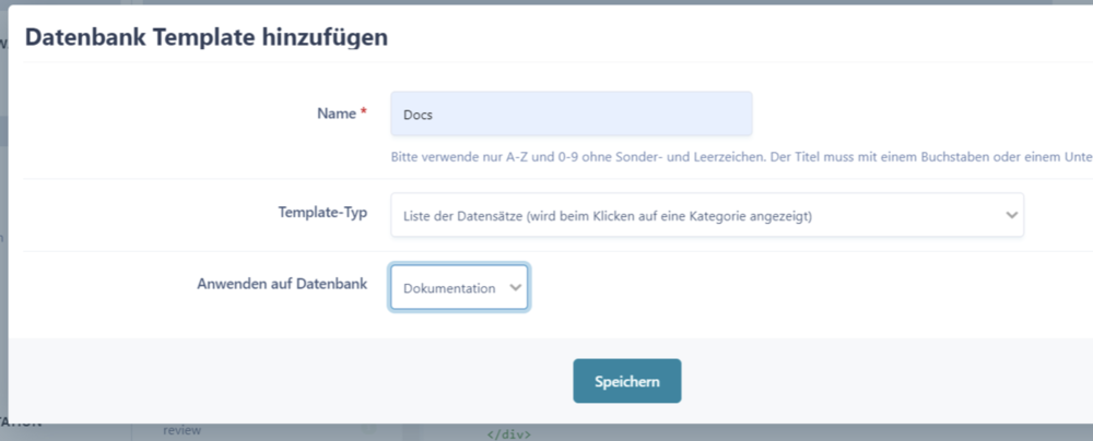 Templates für Dokumentation erstellen
