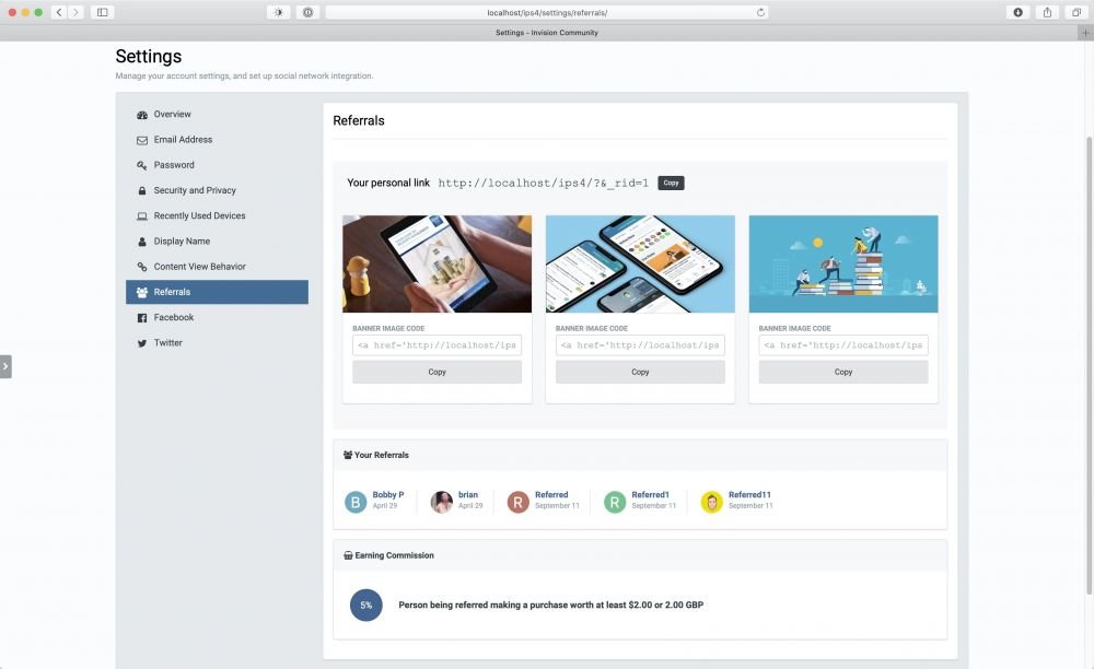 Empfehlungen und Einladungen