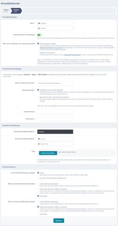 Login Handler für Client-Community